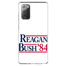 DistinctInk® Clear Shockproof Hybrid Case for Apple iPhone / Samsung Galaxy / Google Pixel - Reagan Bush 1984