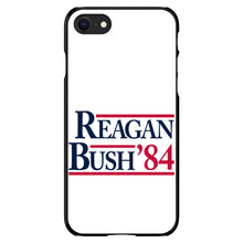 DistinctInk® Hard Plastic Snap-On Case for Apple iPhone or Samsung Galaxy - Reagan Bush 1984
