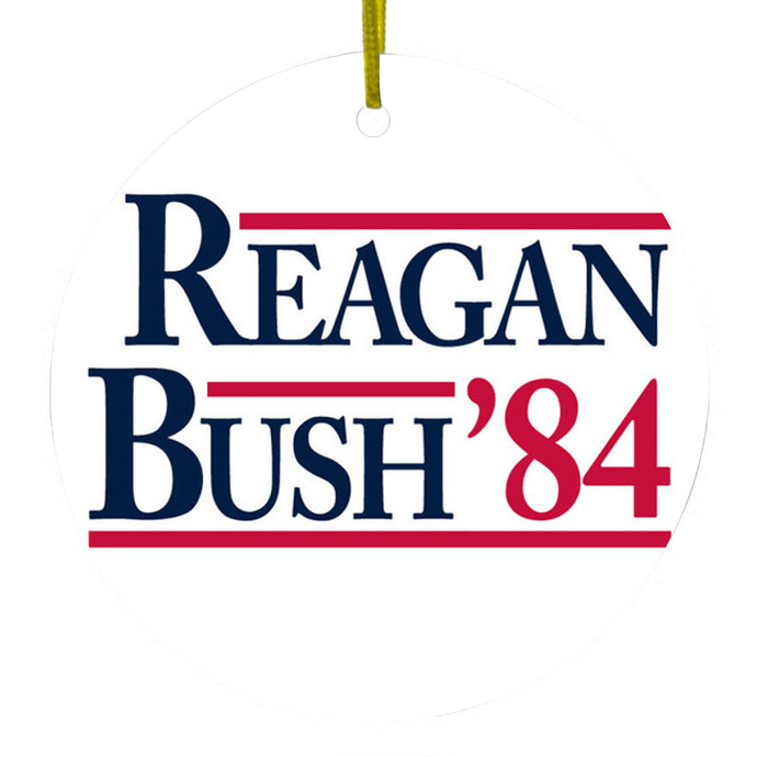 Reagan Bush 1984 Ceramic Ornament