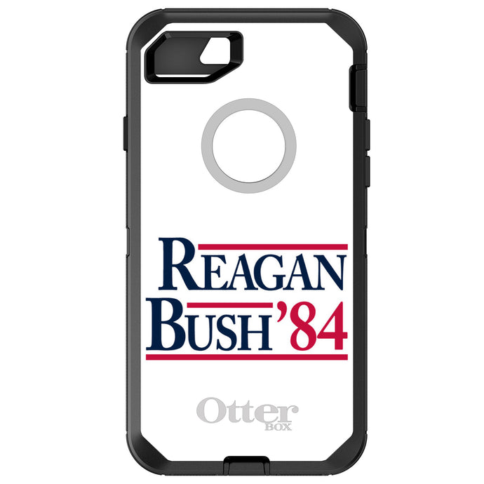 DistinctInk™ OtterBox Defender Series Case for Apple iPhone / Samsung Galaxy / Google Pixel - Reagan Bush 1984