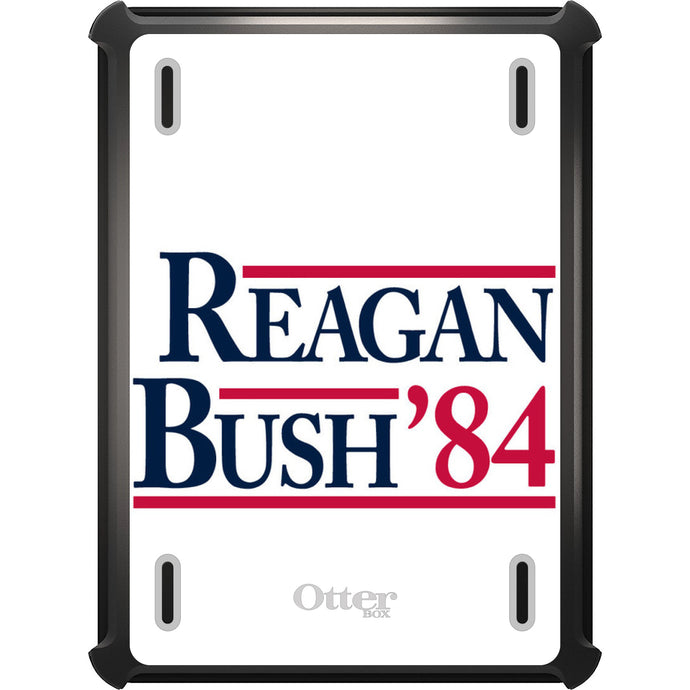 DistinctInk™ OtterBox Defender Series Case for Apple iPad / iPad Pro / iPad Air / iPad Mini - Reagan Bush 1984