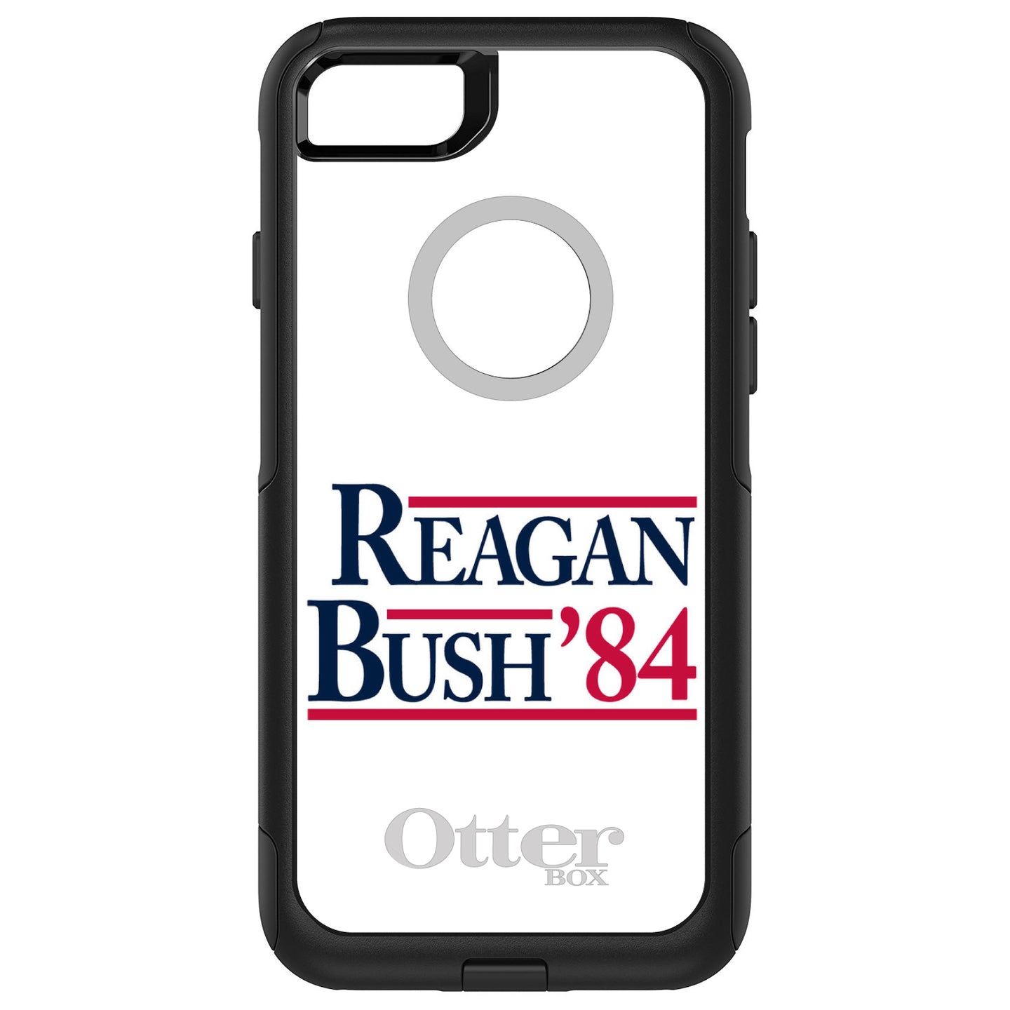 DistinctInk™ OtterBox Commuter Series Case for Apple iPhone or Samsung Galaxy - Reagan Bush 1984