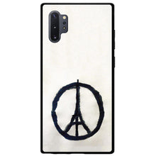 DistinctInk® Hard Plastic Snap-On Case for Apple iPhone or Samsung Galaxy - Paris Peace Symbol