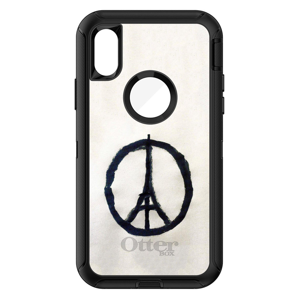 Paris Peace Symbol OtterBox Defender Case for iPhone & Galaxy, view 3
