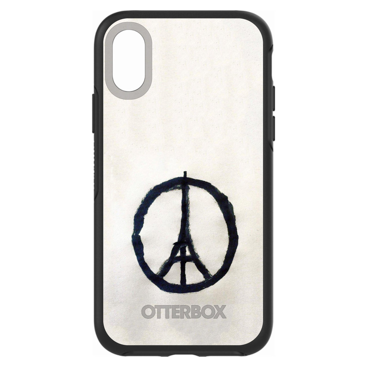 Paris Peace Symbol OtterBox Symmetry Case for iPhone & Galaxy, view 4