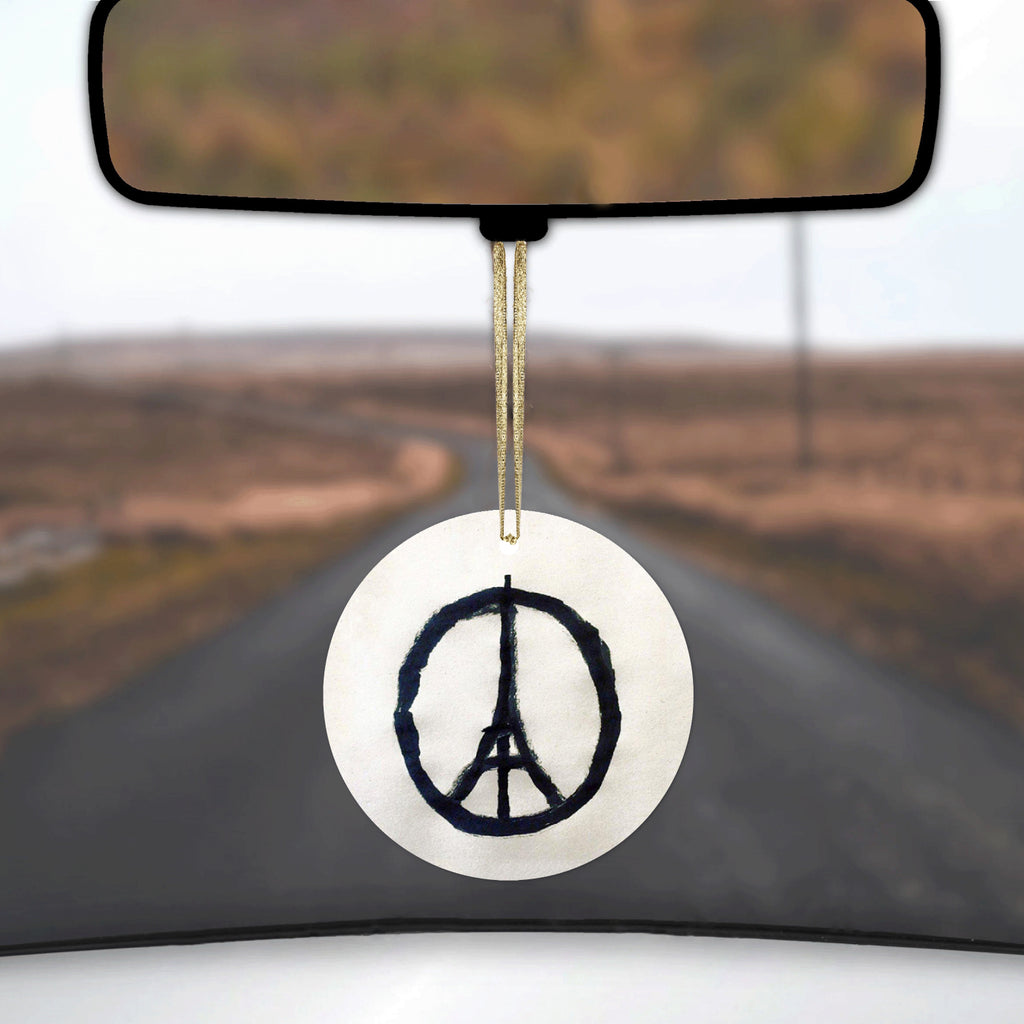 Paris Peace Symbol Ceramic Ornament, view 3