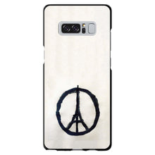 DistinctInk® Hard Plastic Snap-On Case for Apple iPhone or Samsung Galaxy - Paris Peace Symbol