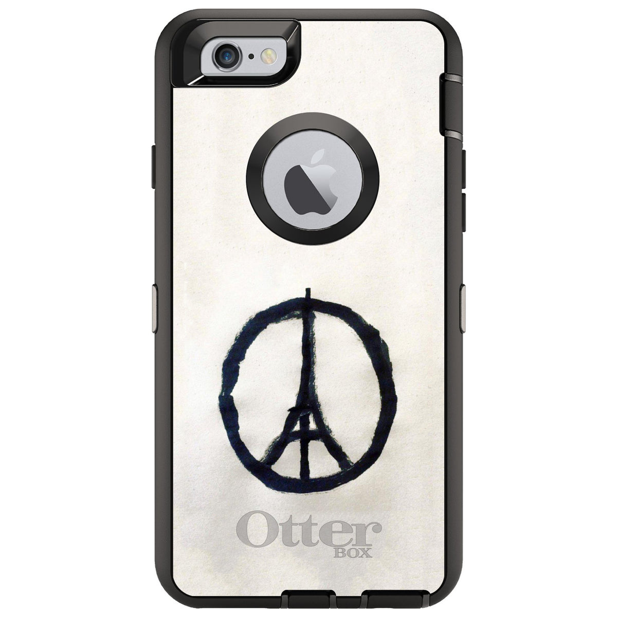 Paris Peace Symbol OtterBox Defender Case for iPhone & Galaxy, view 4