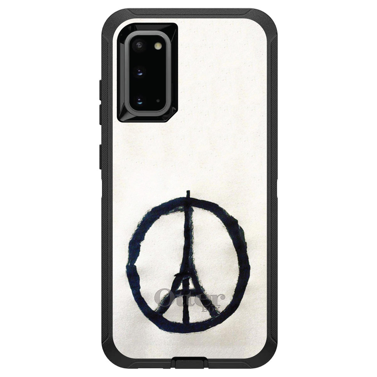 Paris Peace Symbol OtterBox Defender Case for iPhone & Galaxy, view 8
