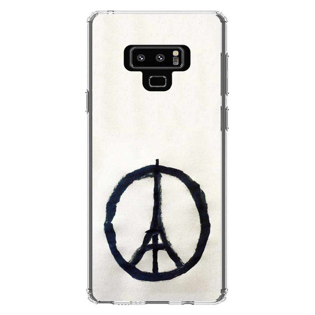Paris Peace Symbol Clear Shockproof iPhone Case, view 11