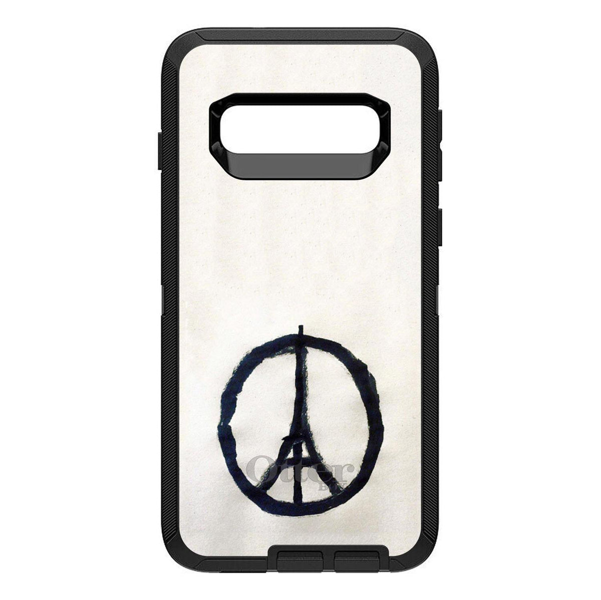 Paris Peace Symbol OtterBox Defender Case for iPhone & Galaxy, view 9