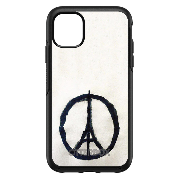 DistinctInk™ OtterBox Symmetry Series Case for Apple iPhone / Samsung Galaxy / Google Pixel - Paris Peace Symbol