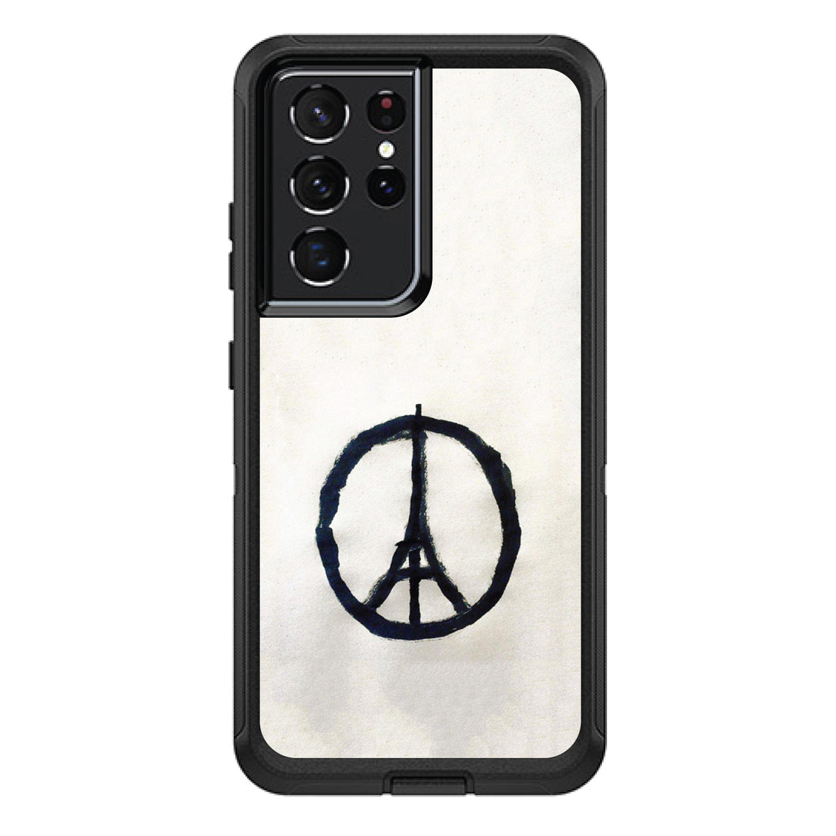 Paris Peace Symbol OtterBox Defender Case for iPhone & Galaxy, view 7
