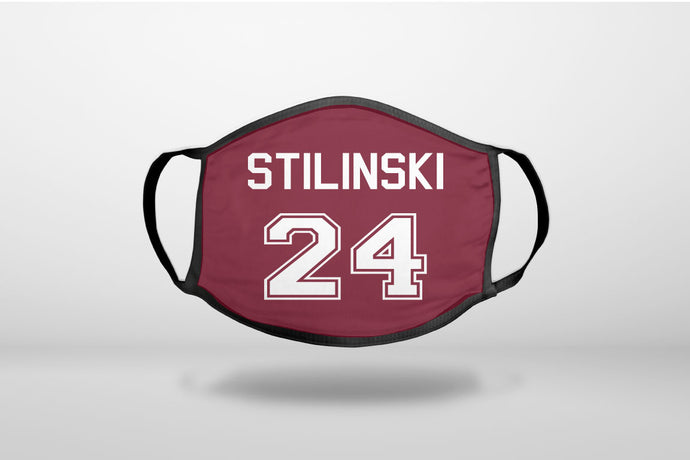 Stilinski 24 - 3-Ply Reusable Soft Face Mask Covering, Unisex, Cotton Inner Layer