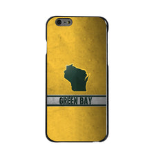 DistinctInk® Hard Plastic Snap-On Case for Apple iPhone or Samsung Galaxy - Green Bay Wisconsin