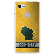 DistinctInk® Clear Shockproof Hybrid Case for Apple iPhone / Samsung Galaxy / Google Pixel - Green Bay Wisconsin