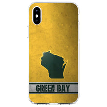 DistinctInk® Clear Shockproof Hybrid Case for Apple iPhone / Samsung Galaxy / Google Pixel - Green Bay Wisconsin
