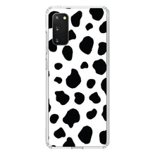 DistinctInk® Clear Shockproof Hybrid Case for Apple iPhone / Samsung Galaxy / Google Pixel - Black White Cow Dalmatian Spots