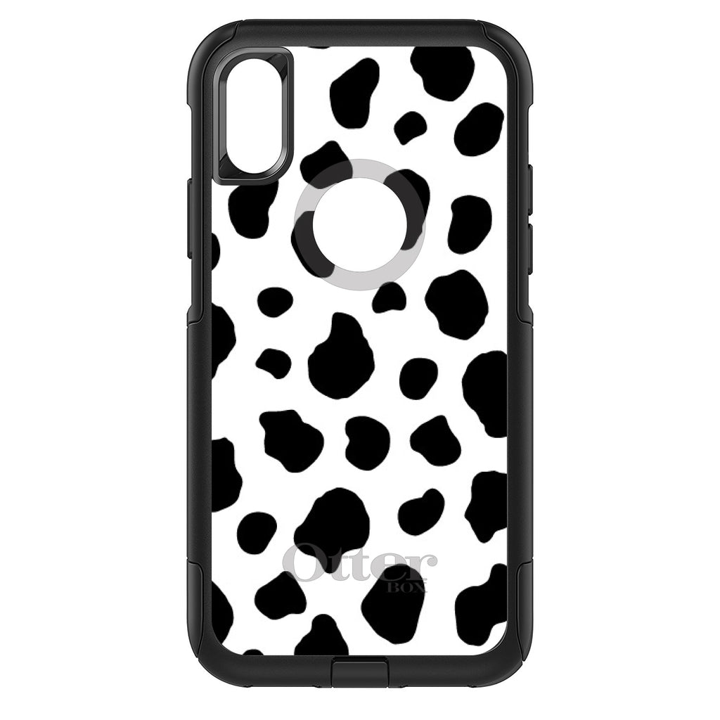 Black White Cow Dalmatian Spots OtterBox Commuter Case for iPhone & Galaxy, view 3