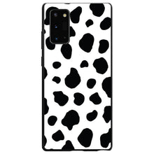 DistinctInk® Hard Plastic Snap-On Case for Apple iPhone or Samsung Galaxy - Black White Cow Dalmatian Spots