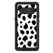 DistinctInk™ OtterBox Defender Series Case for Apple iPhone / Samsung Galaxy / Google Pixel - Black White Cow Dalmatian Spots