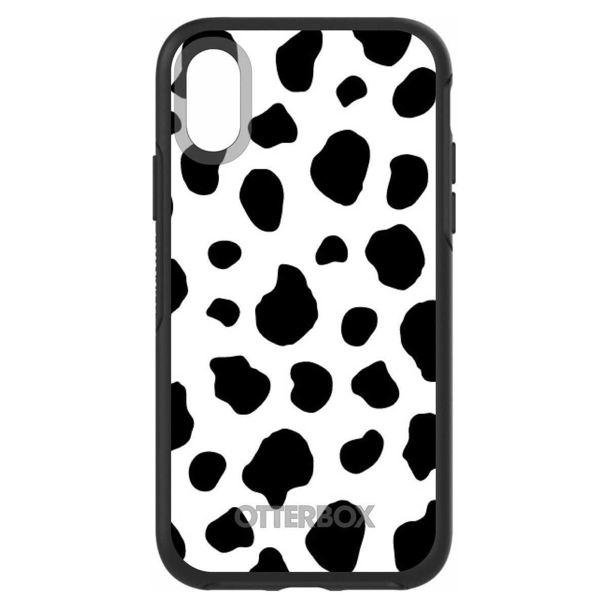 Black White Cow Dalmatian Spots OtterBox Symmetry Case for iPhone & Galaxy, view 4