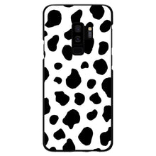 DistinctInk® Hard Plastic Snap-On Case for Apple iPhone or Samsung Galaxy - Black White Cow Dalmatian Spots