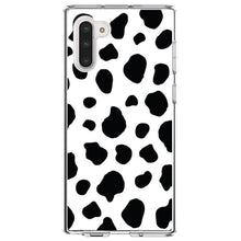 DistinctInk® Clear Shockproof Hybrid Case for Apple iPhone / Samsung Galaxy / Google Pixel - Black White Cow Dalmatian Spots