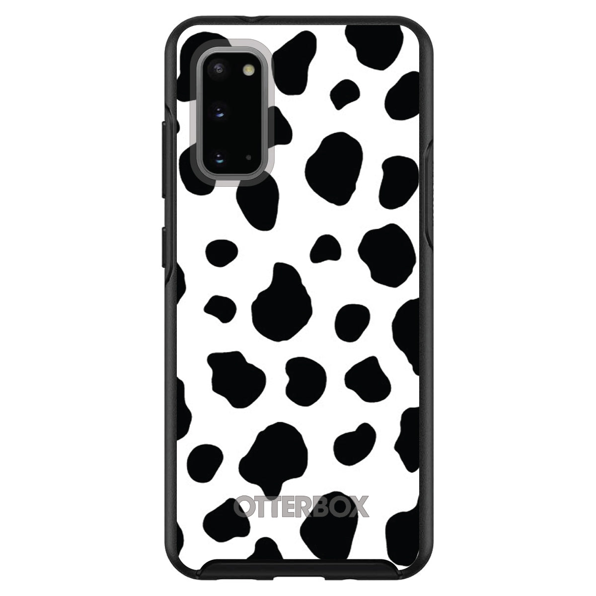 Black White Cow Dalmatian Spots OtterBox Symmetry Case for iPhone & Galaxy, view 5