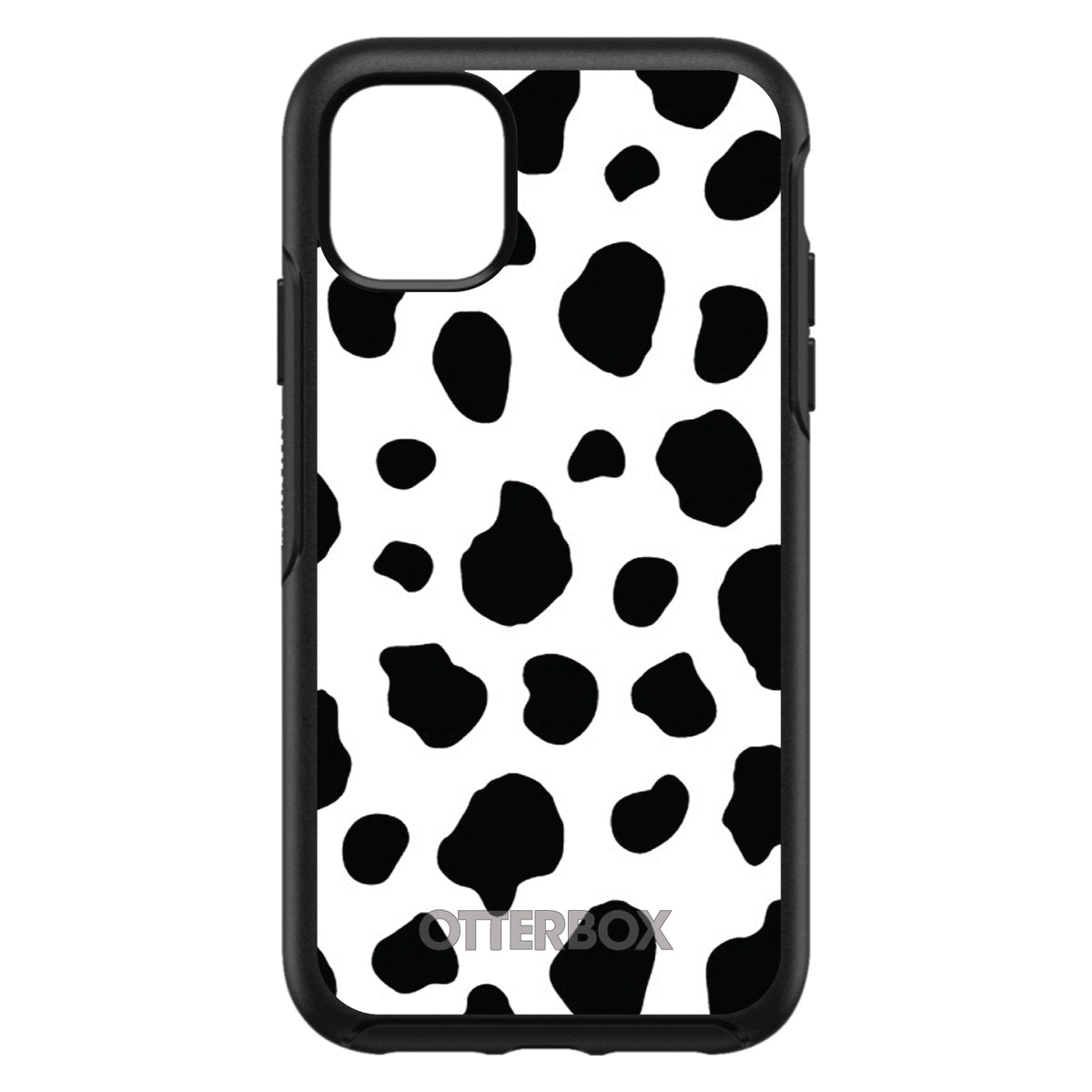Black White Cow Dalmatian Spots OtterBox Symmetry Case for iPhone & Galaxy