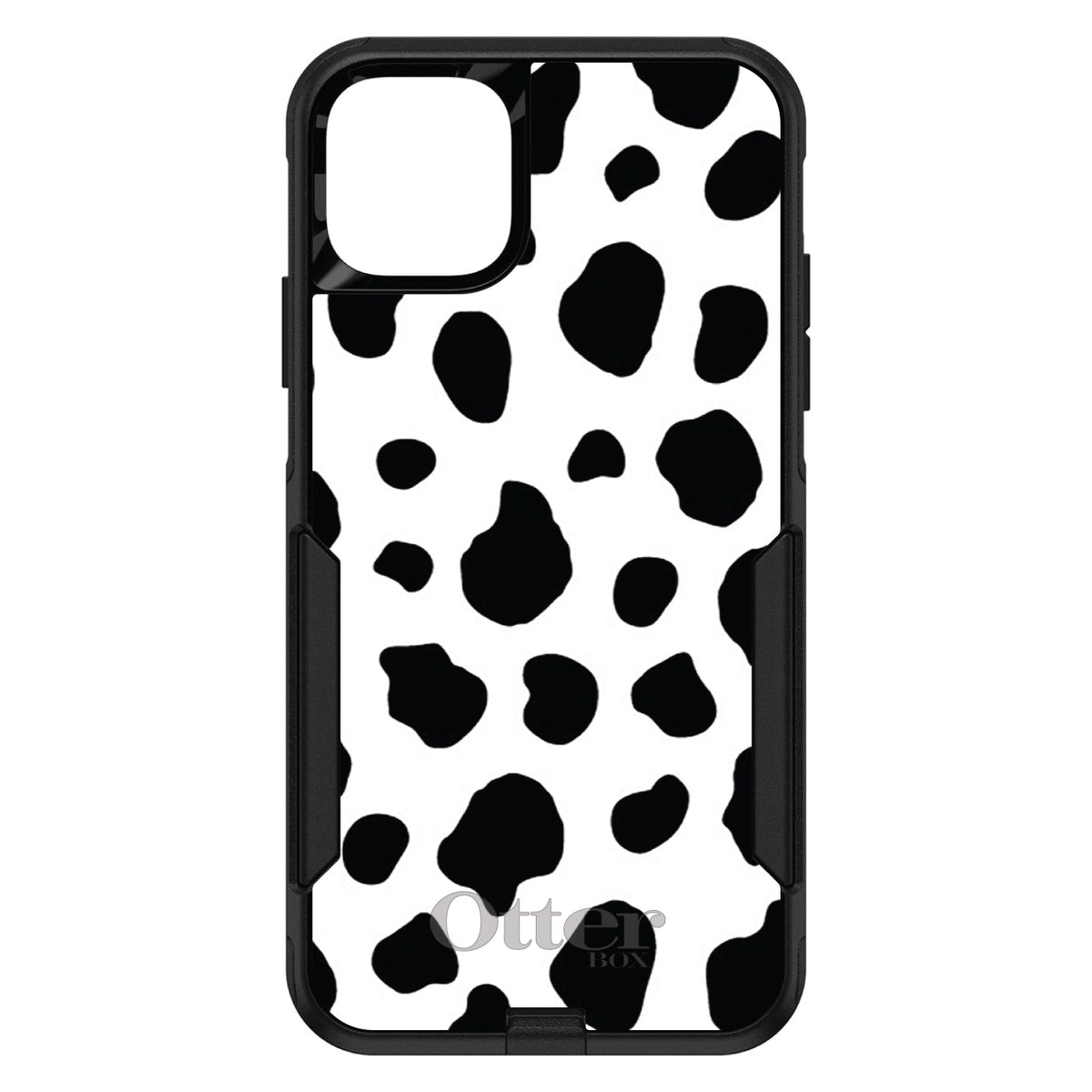 Black White Cow Dalmatian Spots OtterBox Commuter Case for iPhone & Galaxy, view 2