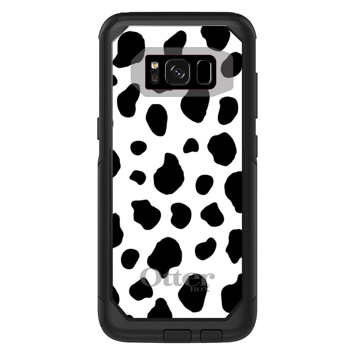 Black White Cow Dalmatian Spots OtterBox Commuter Case for iPhone & Galaxy, view 10