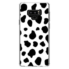 DistinctInk® Clear Shockproof Hybrid Case for Apple iPhone / Samsung Galaxy / Google Pixel - Black White Cow Dalmatian Spots