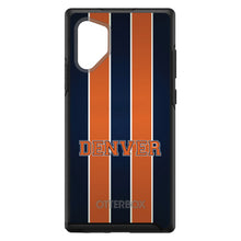 DistinctInk™ OtterBox Symmetry Series Case for Apple iPhone / Samsung Galaxy / Google Pixel - Orange Navy Broncos