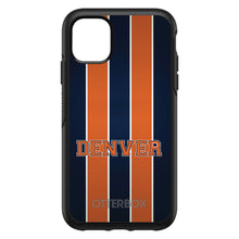 DistinctInk™ OtterBox Symmetry Series Case for Apple iPhone / Samsung Galaxy / Google Pixel - Orange Navy Broncos