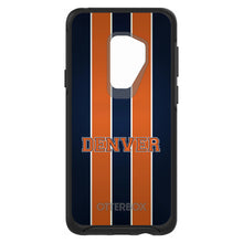 DistinctInk™ OtterBox Symmetry Series Case for Apple iPhone / Samsung Galaxy / Google Pixel - Orange Navy Broncos