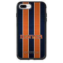 DistinctInk™ OtterBox Symmetry Series Case for Apple iPhone / Samsung Galaxy / Google Pixel - Orange Navy Broncos