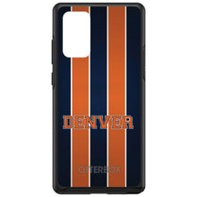 DistinctInk™ OtterBox Symmetry Series Case for Apple iPhone / Samsung Galaxy / Google Pixel - Orange Navy Broncos