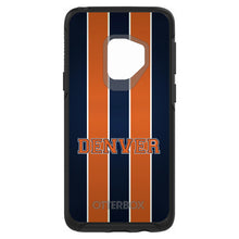 DistinctInk™ OtterBox Symmetry Series Case for Apple iPhone / Samsung Galaxy / Google Pixel - Orange Navy Broncos