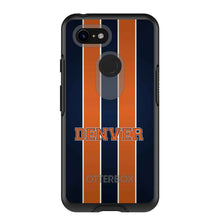 DistinctInk™ OtterBox Symmetry Series Case for Apple iPhone / Samsung Galaxy / Google Pixel - Orange Navy Broncos