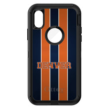 DistinctInk™ OtterBox Defender Series Case for Apple iPhone / Samsung Galaxy / Google Pixel - Orange Navy Broncos