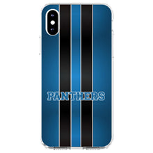 DistinctInk® Clear Shockproof Hybrid Case for Apple iPhone / Samsung Galaxy / Google Pixel - Blue Black Panthers