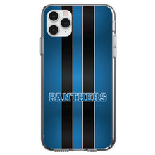 DistinctInk® Clear Shockproof Hybrid Case for Apple iPhone / Samsung Galaxy / Google Pixel - Blue Black Panthers