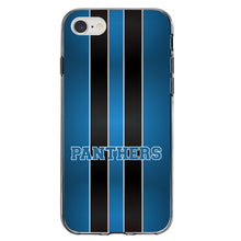 DistinctInk® Clear Shockproof Hybrid Case for Apple iPhone / Samsung Galaxy / Google Pixel - Blue Black Panthers