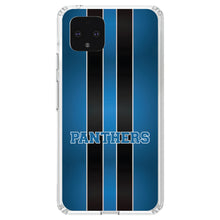 DistinctInk® Clear Shockproof Hybrid Case for Apple iPhone / Samsung Galaxy / Google Pixel - Blue Black Panthers