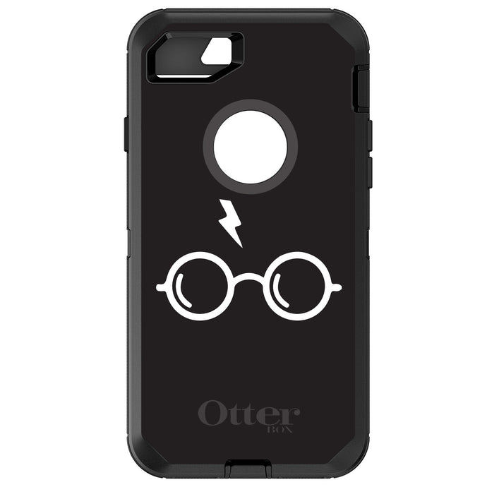 DistinctInk™ OtterBox Defender Series Case for Apple iPhone / Samsung Galaxy / Google Pixel - Potter-inspired Glasses
