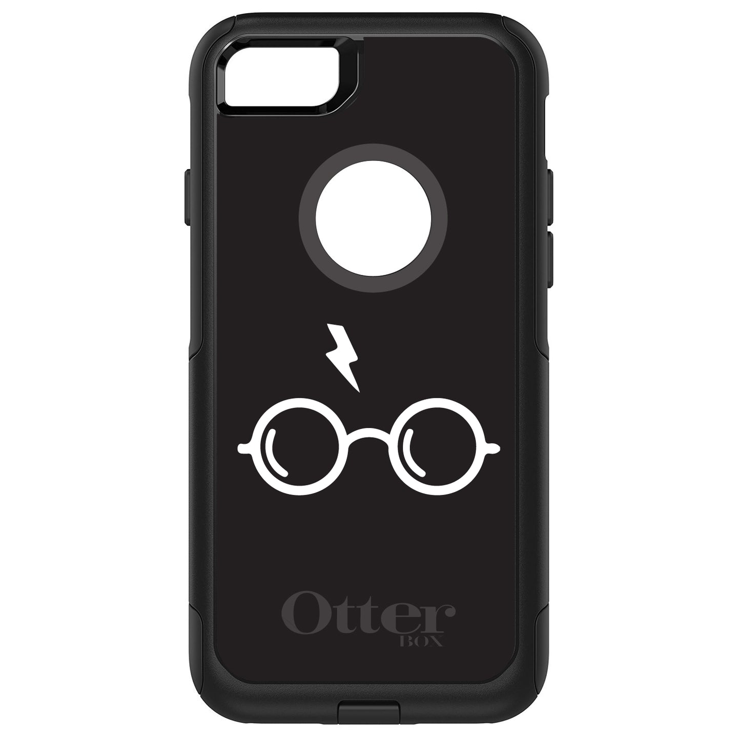 DistinctInk™ OtterBox Commuter Series Case for Apple iPhone or Samsung Galaxy - Potter-inspired Glasses