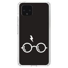 DistinctInk® Clear Shockproof Hybrid Case for Apple iPhone / Samsung Galaxy / Google Pixel - Potter-inspired Glasses