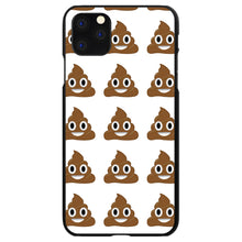 DistinctInk® Hard Plastic Snap-On Case for Apple iPhone or Samsung Galaxy - Poop Emoji Pattern