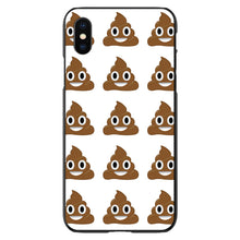 DistinctInk® Hard Plastic Snap-On Case for Apple iPhone or Samsung Galaxy - Poop Emoji Pattern